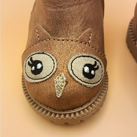 Wonder Nation Tan Owl Kids Boots - Picture 4 of 8